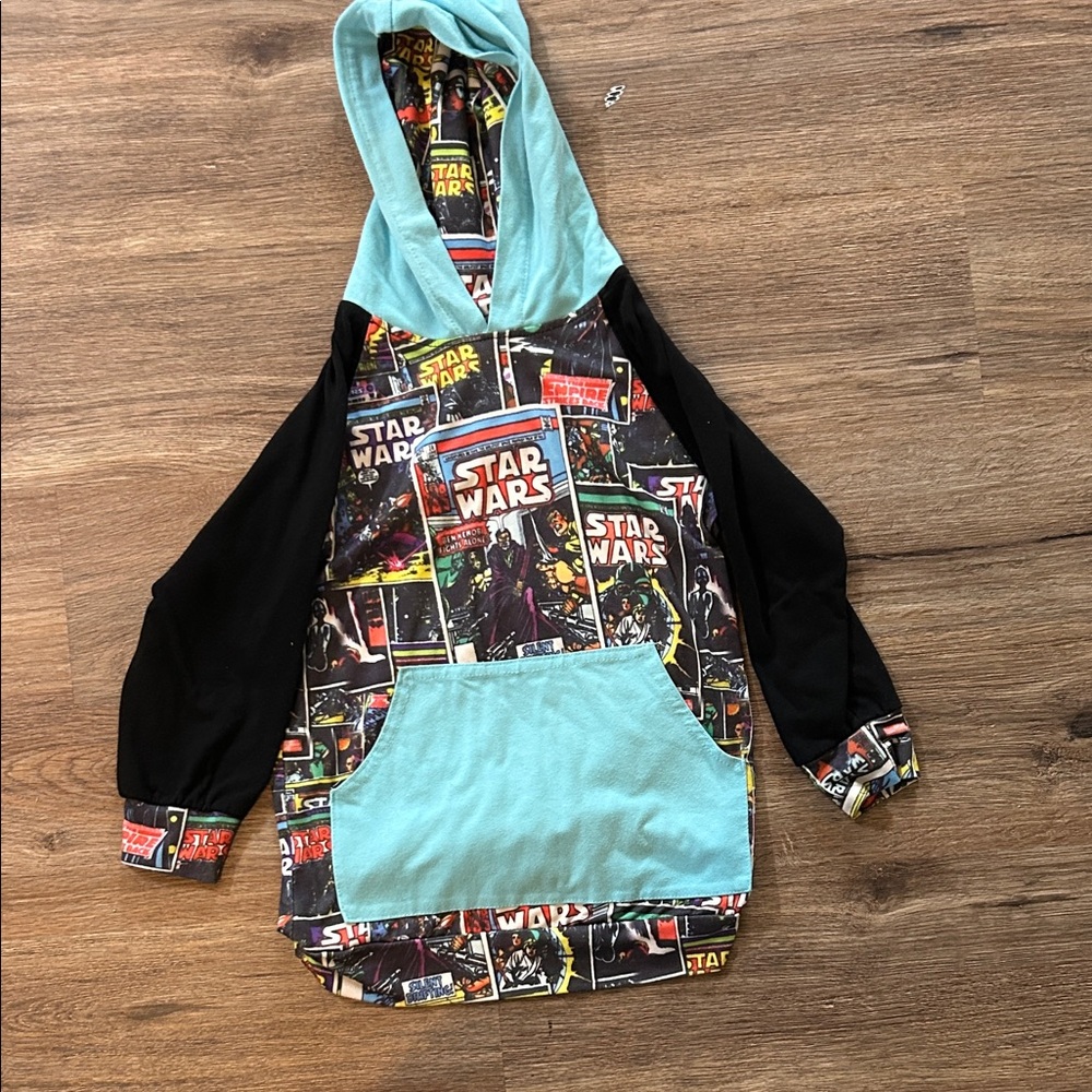 Star Wars Aqua & Black Comic Panel Hoodie